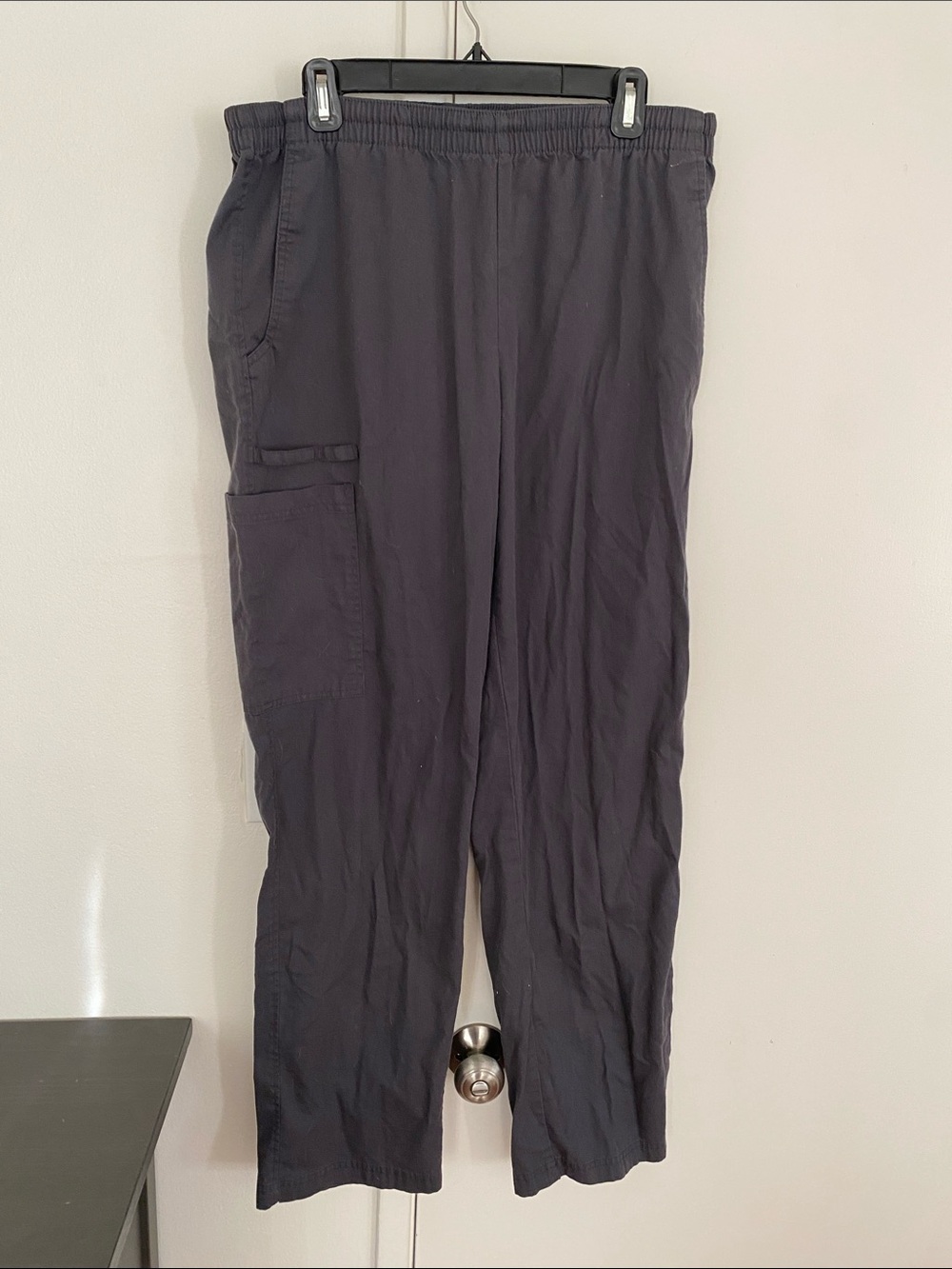 Gray scrub pants